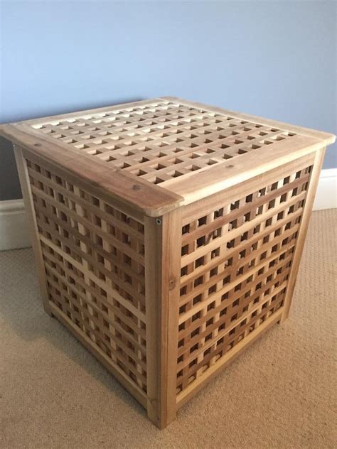 ikea wooden laundry box